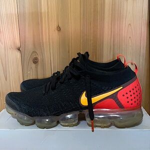 Nike vapormax flyknit 2 black laser orange total crimson